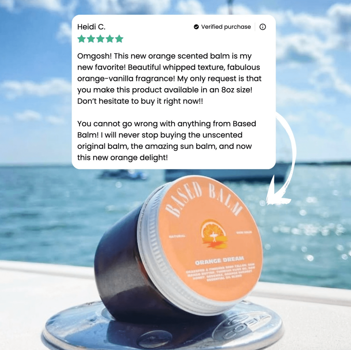 NEW Based Balm’s Orange Dream Whipped Skin Balm